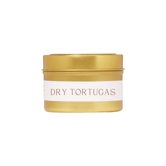Dry Tortugas Travel Candle Hand-Poured Soy-Coconut Wax Candle The Roosevelts Candle Co.