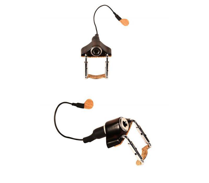 KNA VV-3 Portable Piezo Violin/Viola Pickup - Ebony-NEW