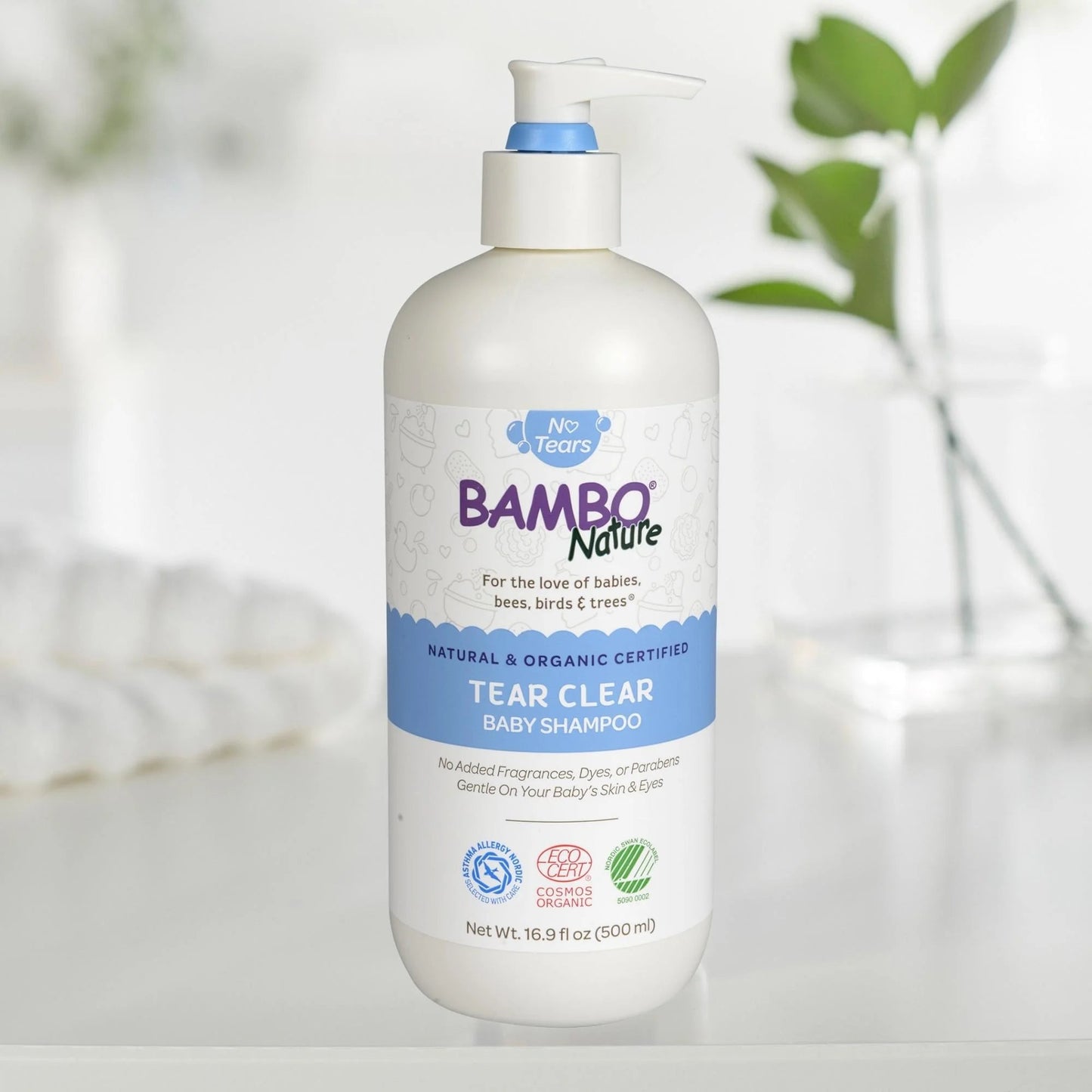 Bambo Nature Tear Clear Baby Shampoo — 16.9 fl oz Pump Bottle