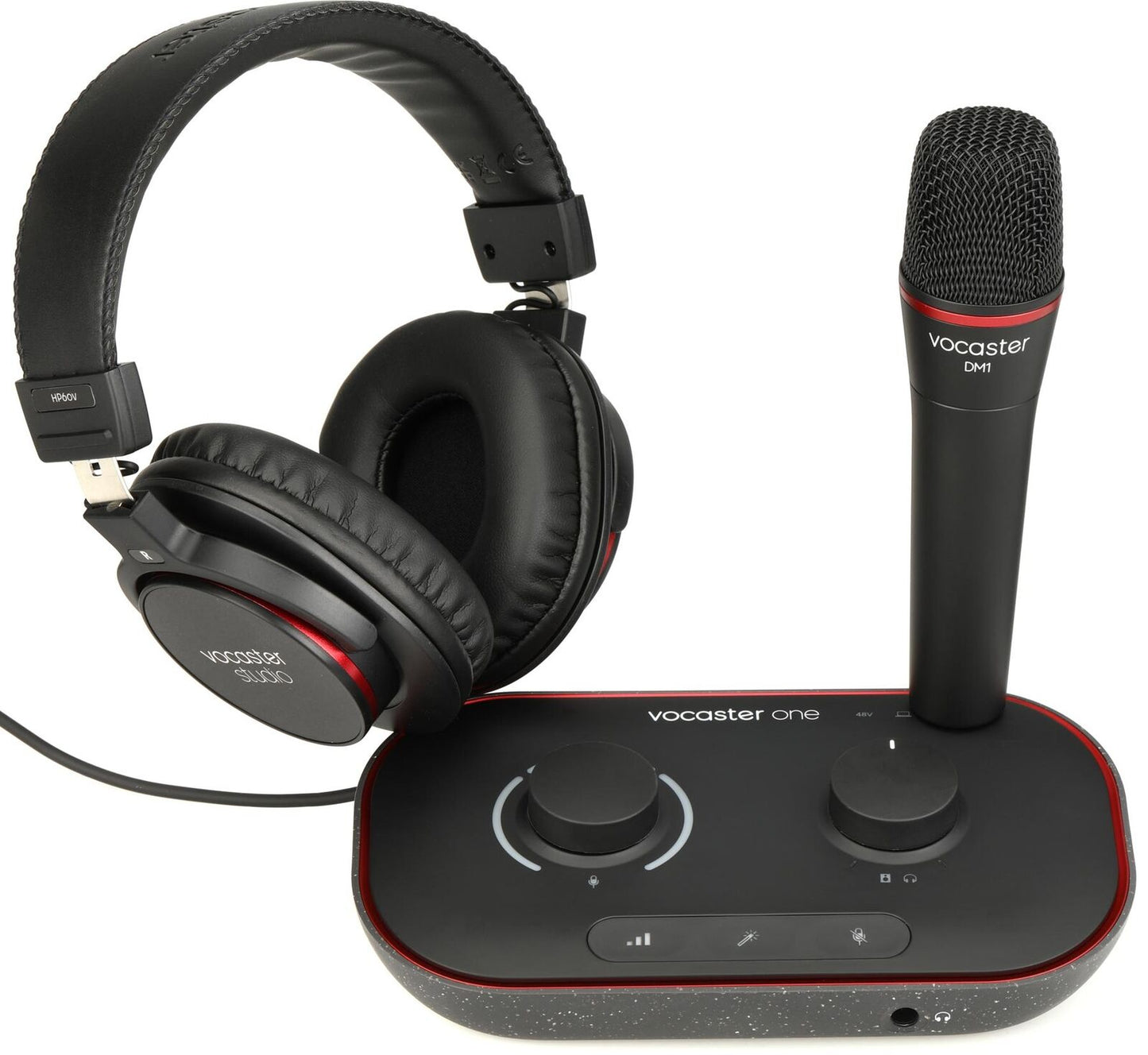 Focusrite Vocaster One Studio USB-C Podcasting Audio Interface Bundle