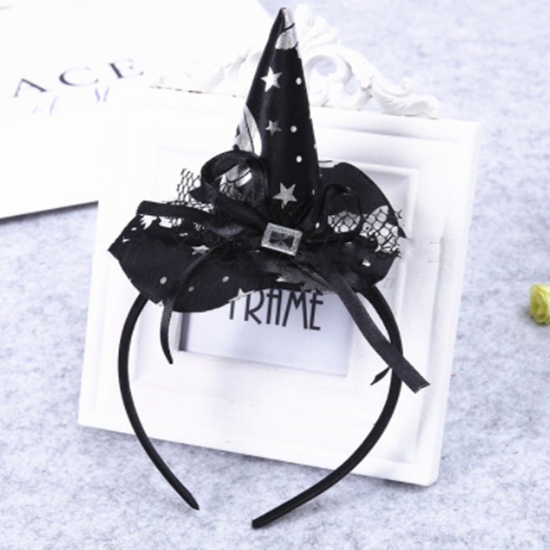 Pumpkin Witch Hat Halloween Headband Party Decoration Supplies