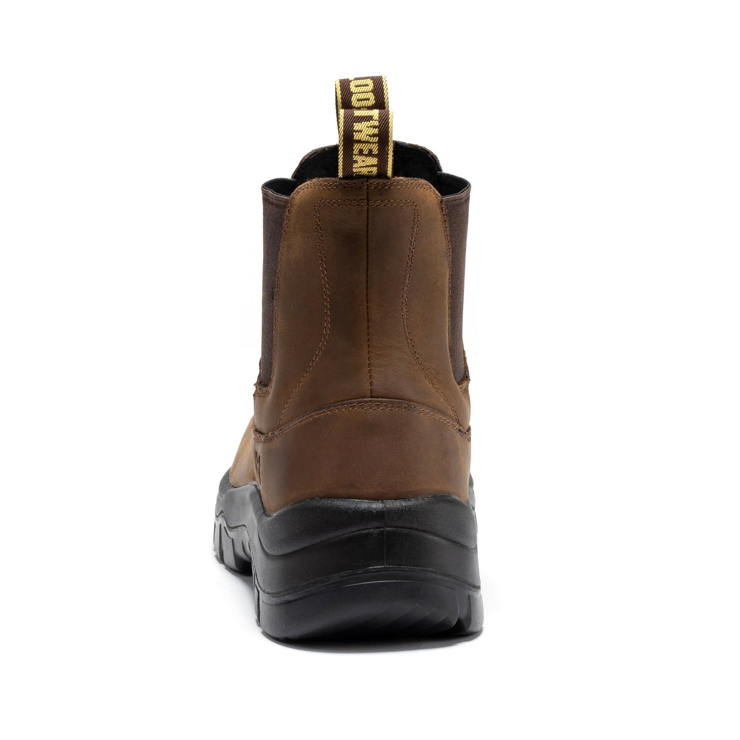 Woodland Brown 6 inch Composite Toe Pull-on Leather Work Boots ROCKROOSTER