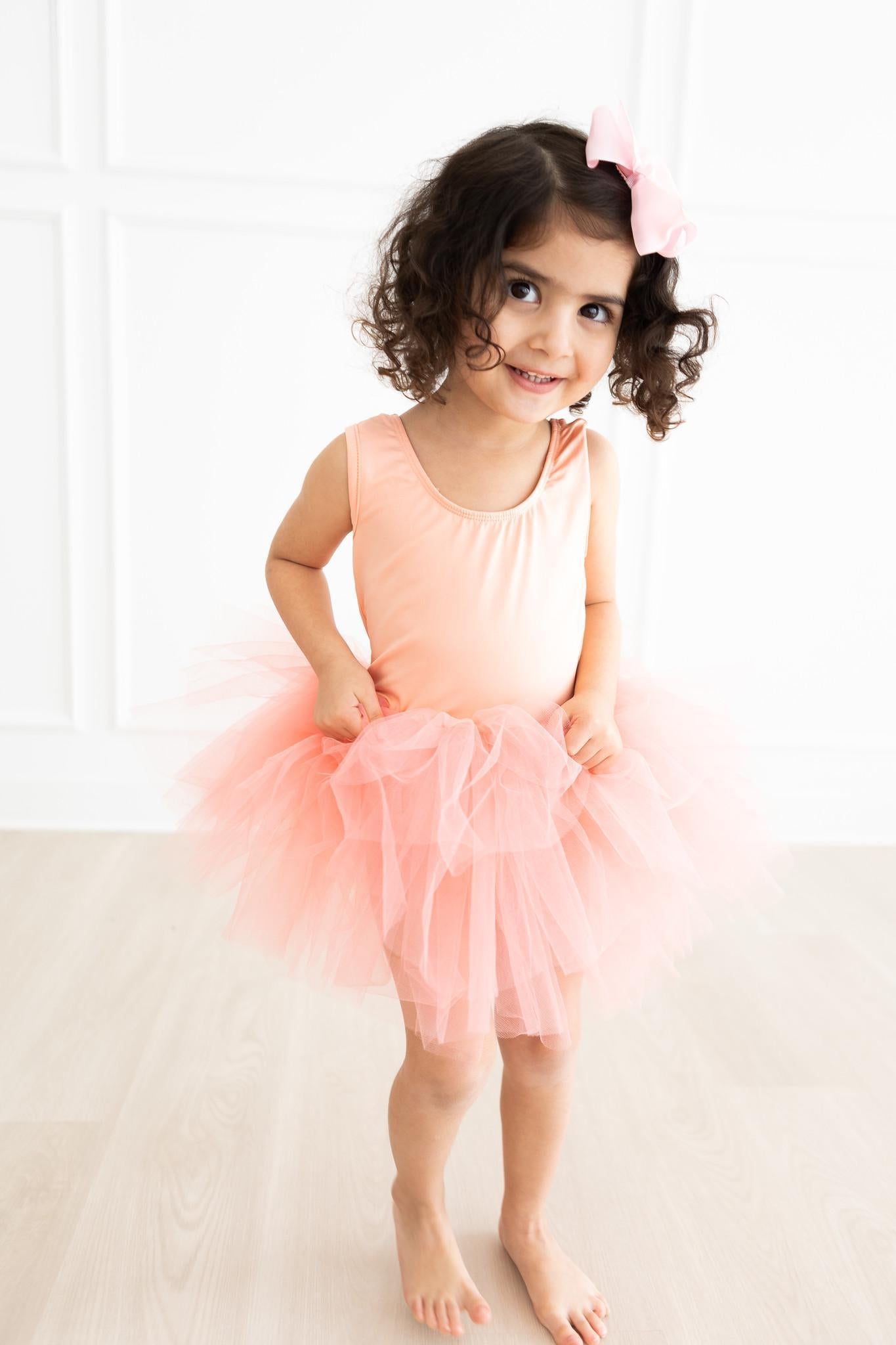 Bright Peach Full Tutu Leotard Mila & Rose