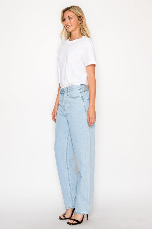 Tapered Baggy Mid-Rise Unisex Jeans DAT1001BGL