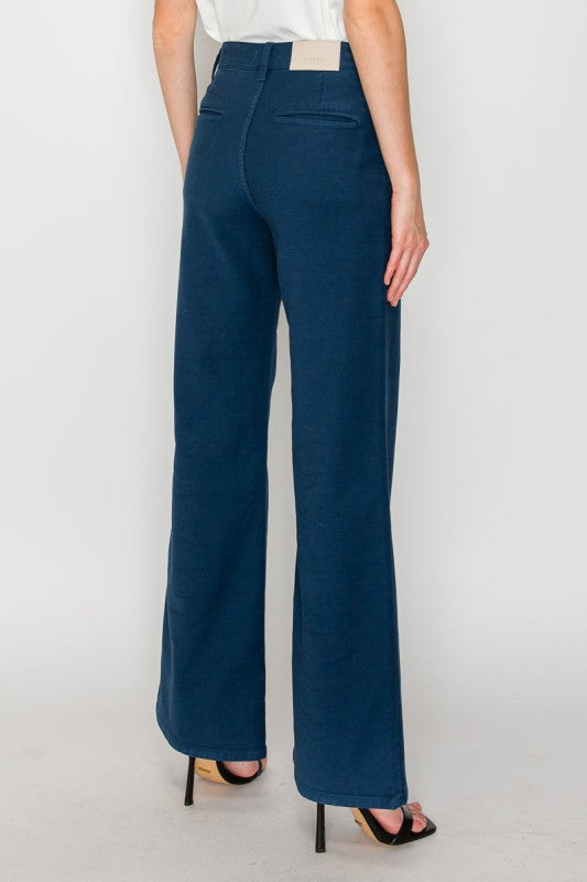 Tummy Control High Rise Wide Flare Jeans AT2112WDNV