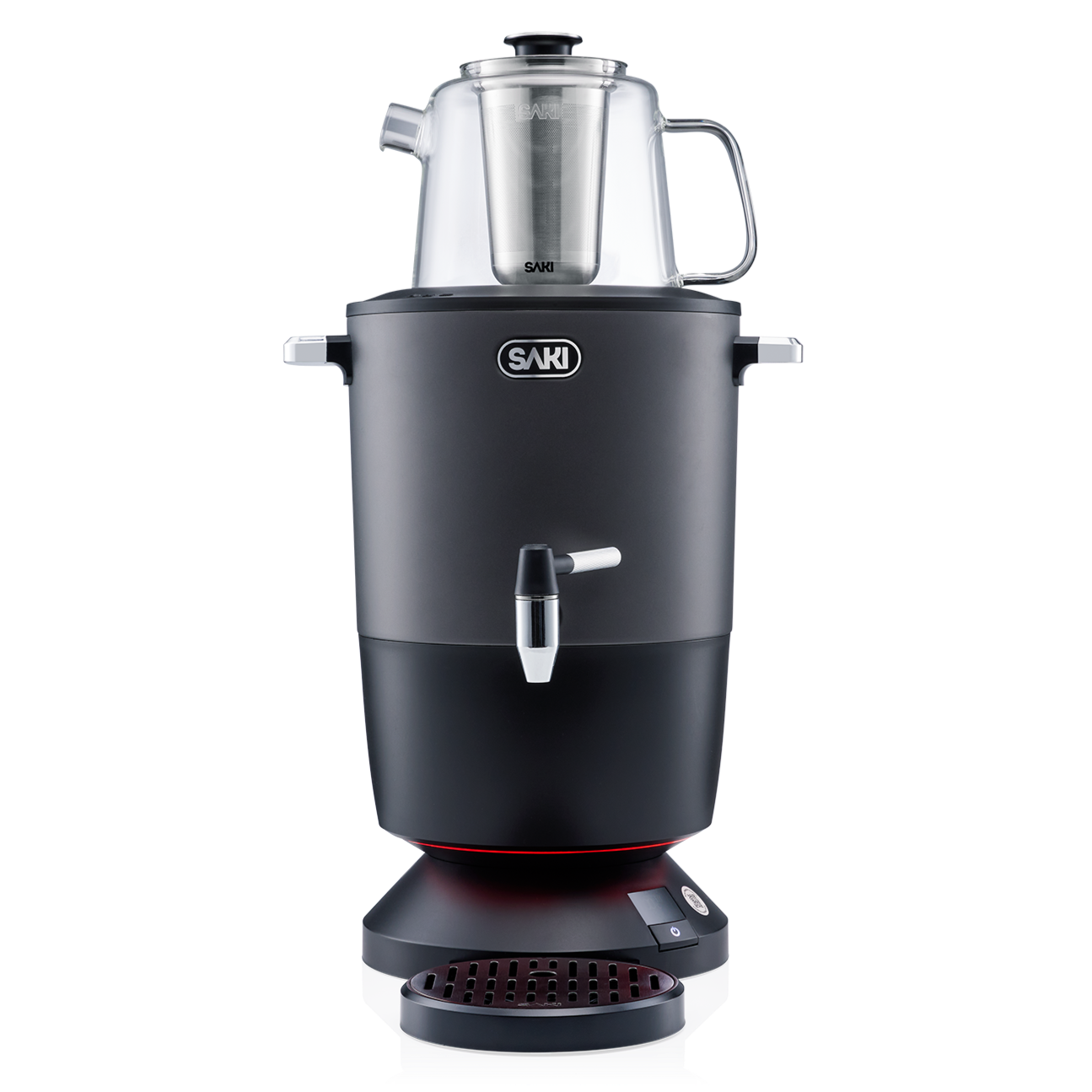 Electric 4L Capacity Samovar with Porcelain and Stainless Steel SAKI
