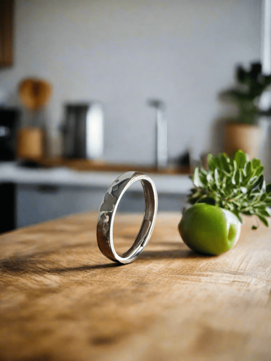 Butterfly Adjustable 925 Sterling Silver Ring Elegant Vintage Nature Jewelry