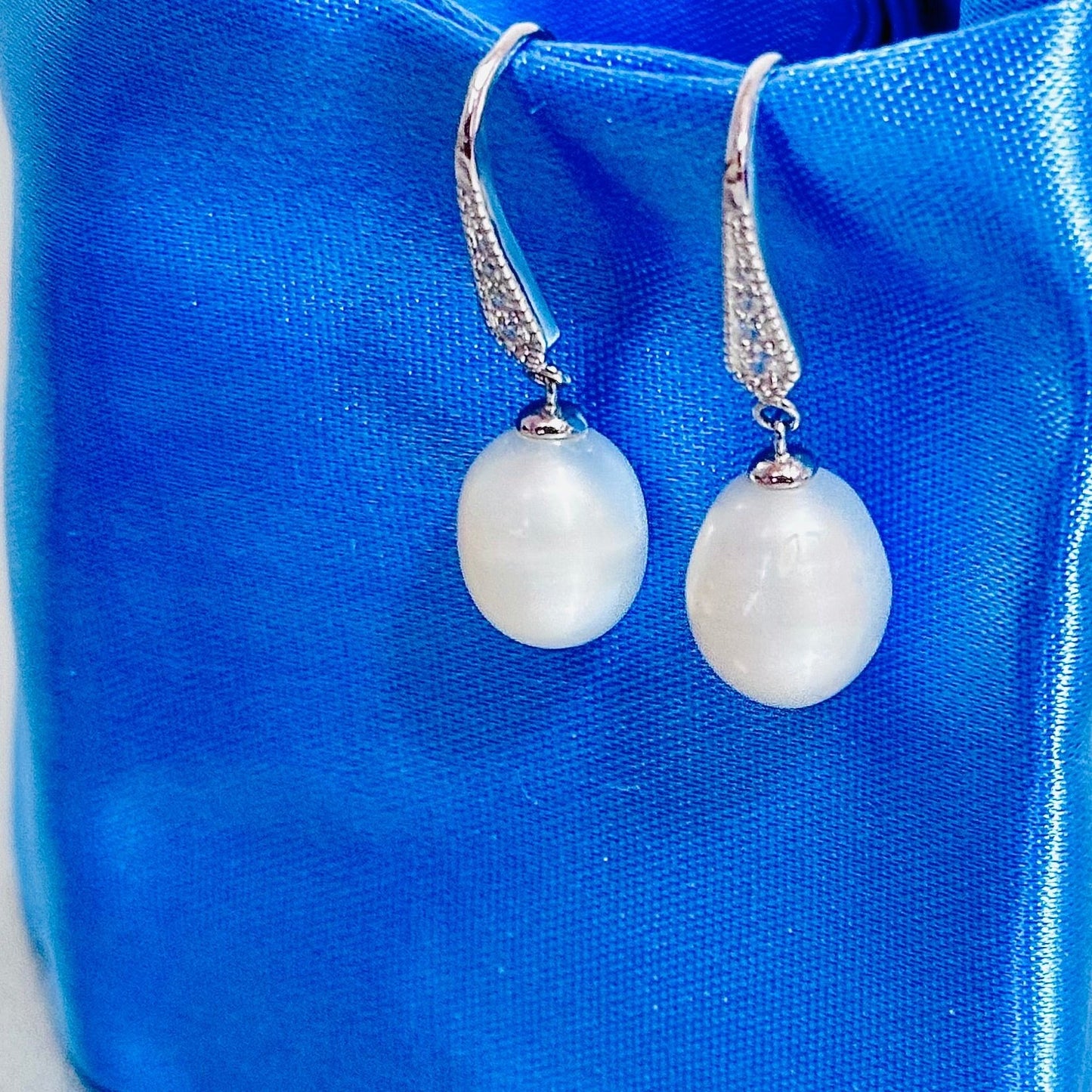 Pearl Drop Earrings Hypoallergenic 925 Sterling Silver Earrings Amtikiss Casuals