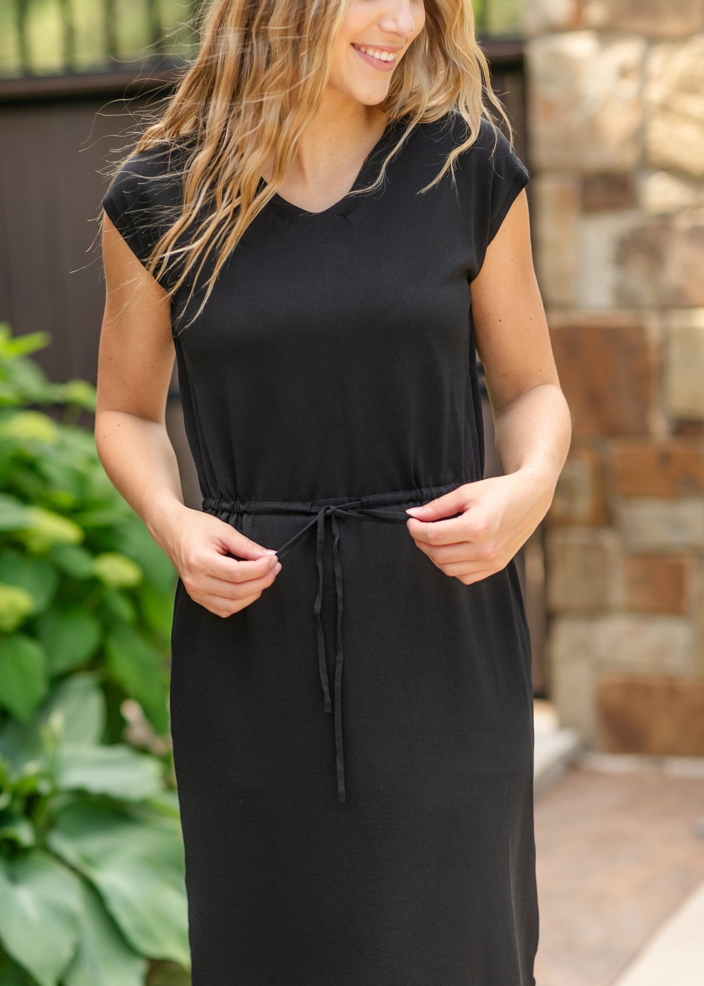 Eliza Knit Midi Dress Lightweight Sweater Knit Dress