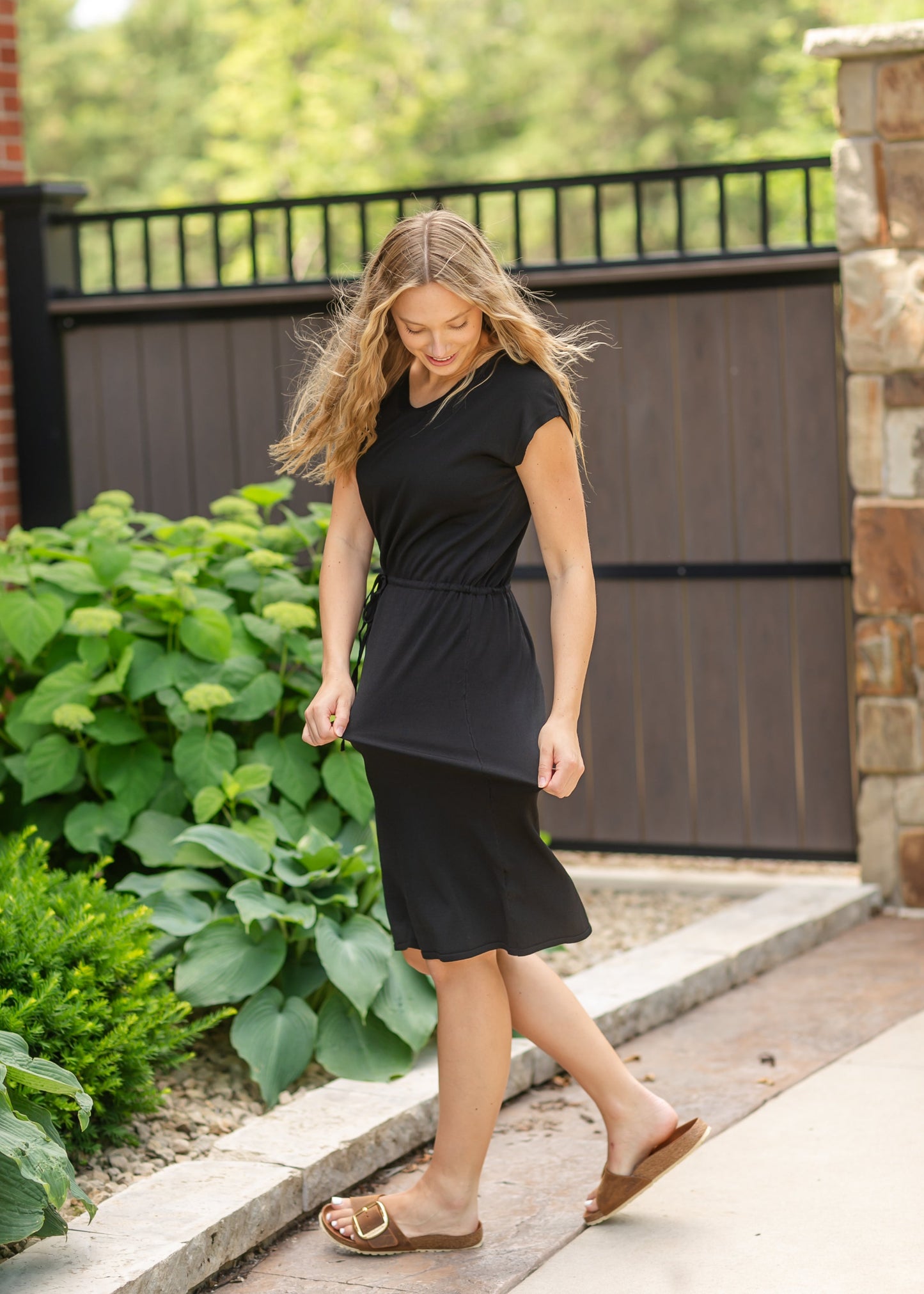 Eliza Knit Midi Dress Lightweight Sweater Knit Dress