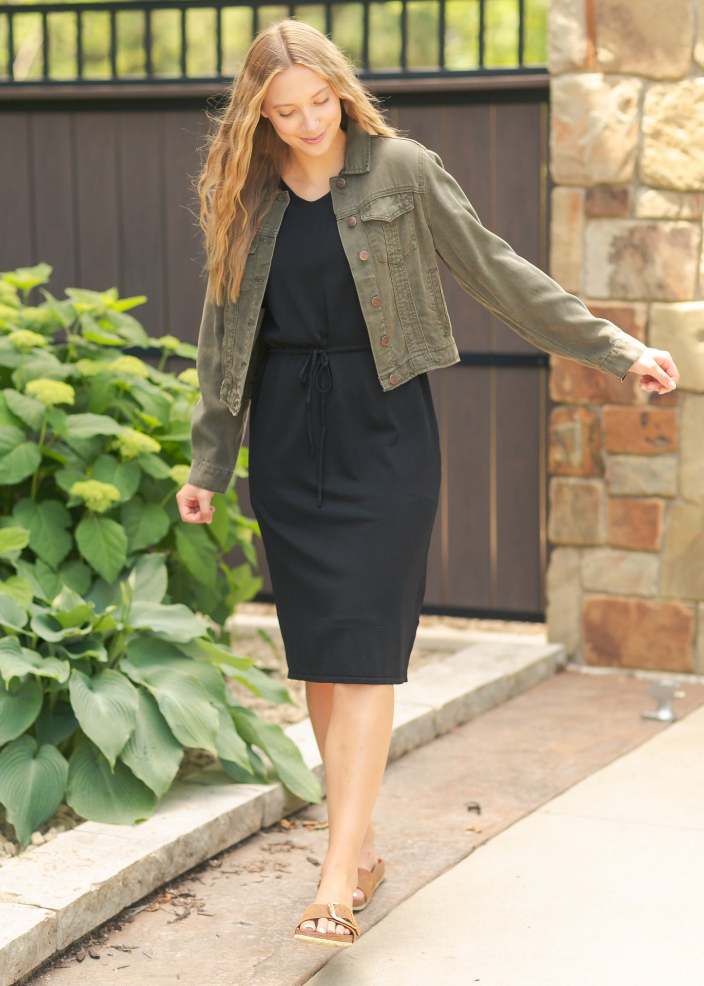 Eliza Knit Midi Dress Lightweight Sweater Knit Dress