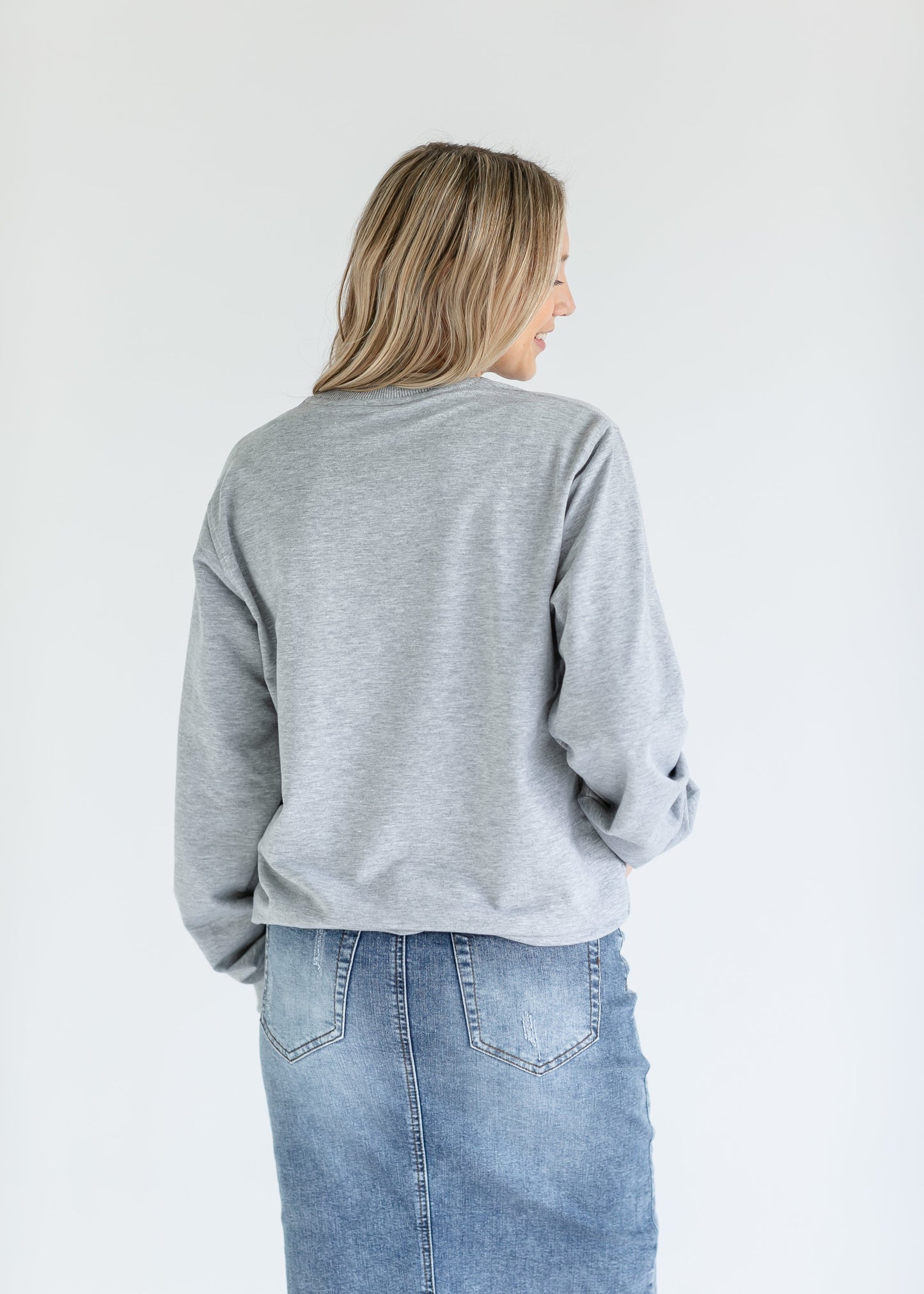 Embossed Inherit Logo Crewneck Sweatshirt Lightweight Crewneck Sweatshirt Inherit Co.