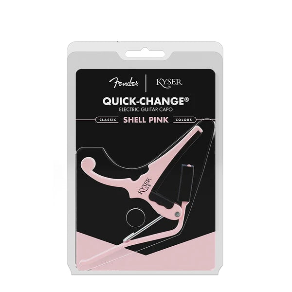 Kyser x Fender Quick-Change Electric Guitar Capo - Shell Pink, NEW