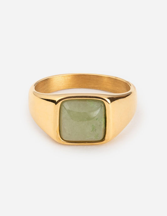 Emerald Green Signet Ring Jewelry Elevated Faith