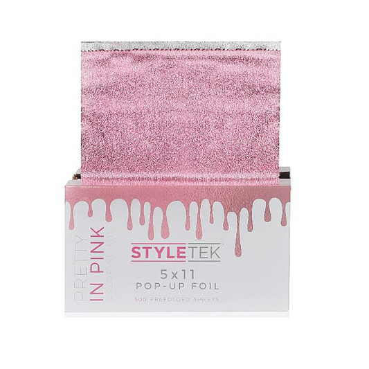 Pretty In Pink Embossed Pop-Up Foil 5x11 500ct Styletek