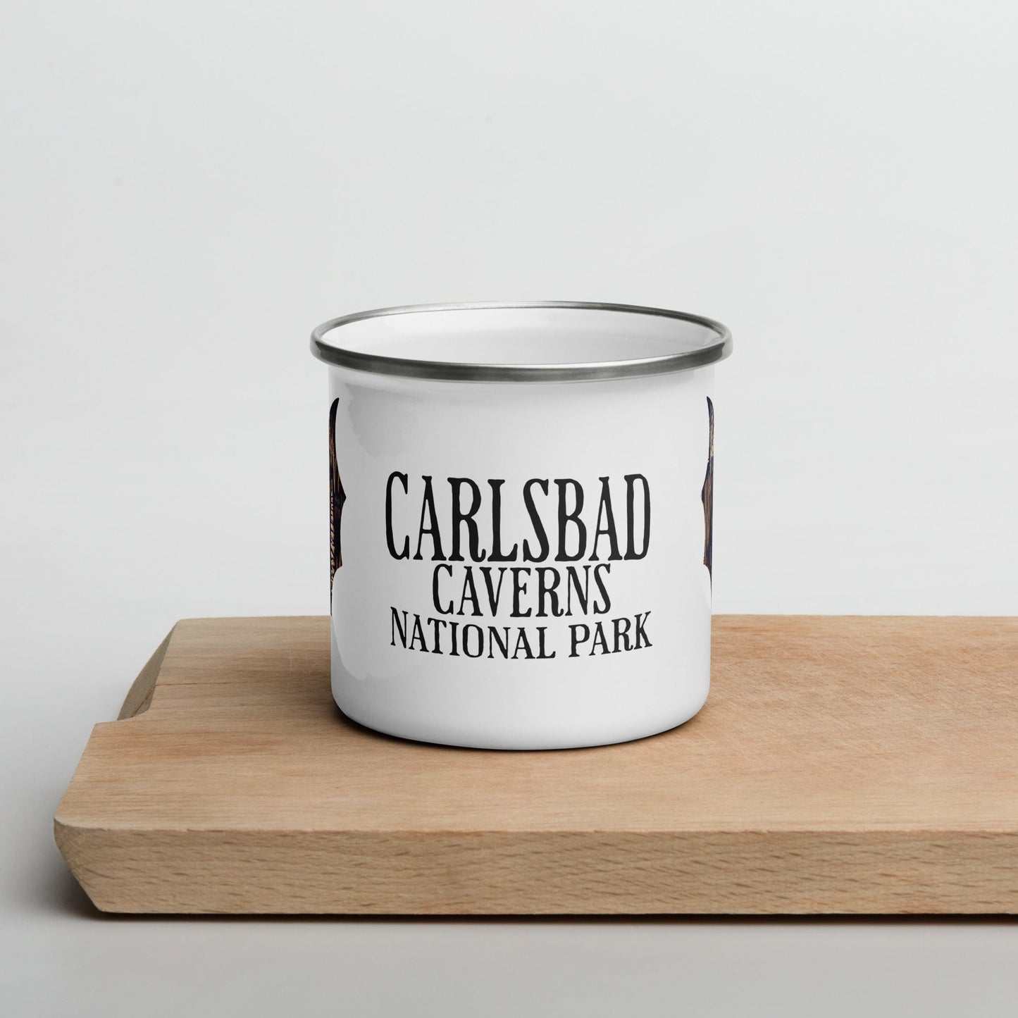 Enamel Durable 12oz Camp Mug Carlsbad Caverns National Park Bat