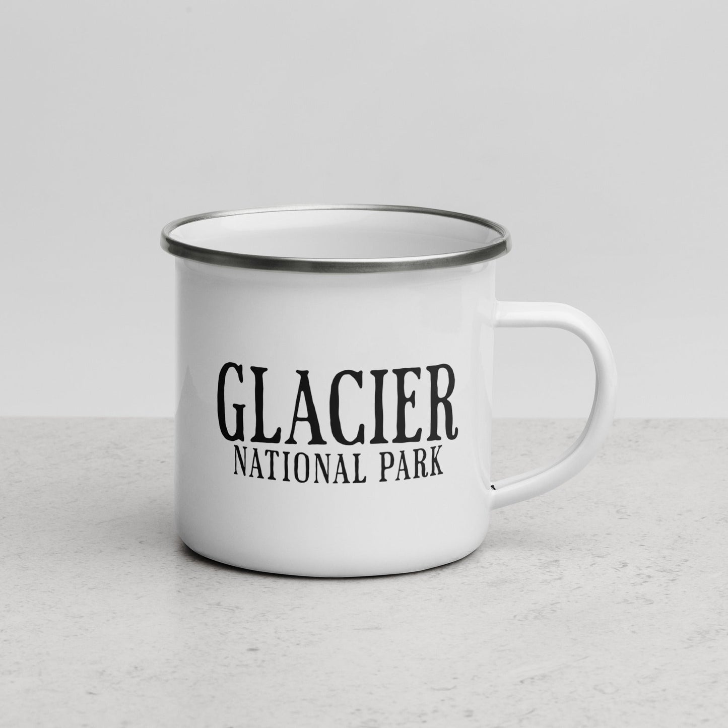 Glacier National Park Bear Camp 12oz Enamel Mug