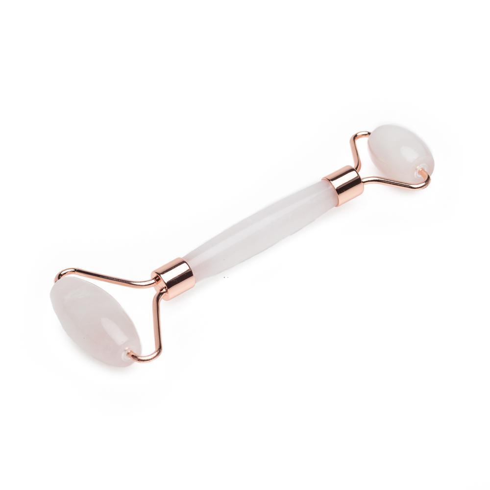Rose Quartz Massage Roller Skin Tightening Facial Roller Genuine