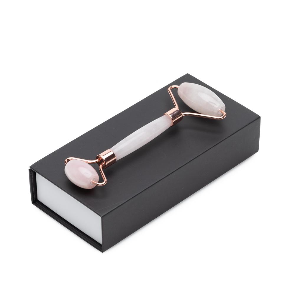 Rose Quartz Massage Roller Skin Tightening Facial Roller Genuine