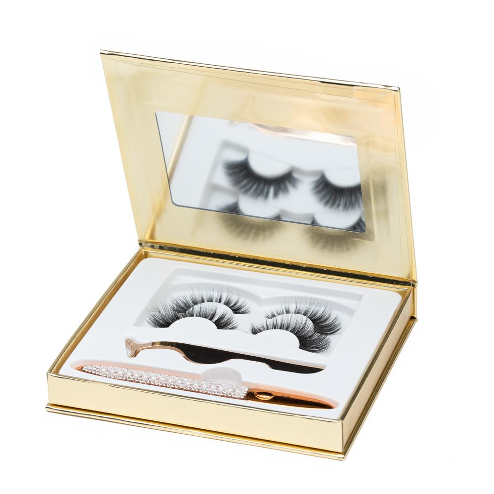False Eyelashes No Glue Black Eyeliner and Lashes Kit EpiLynx