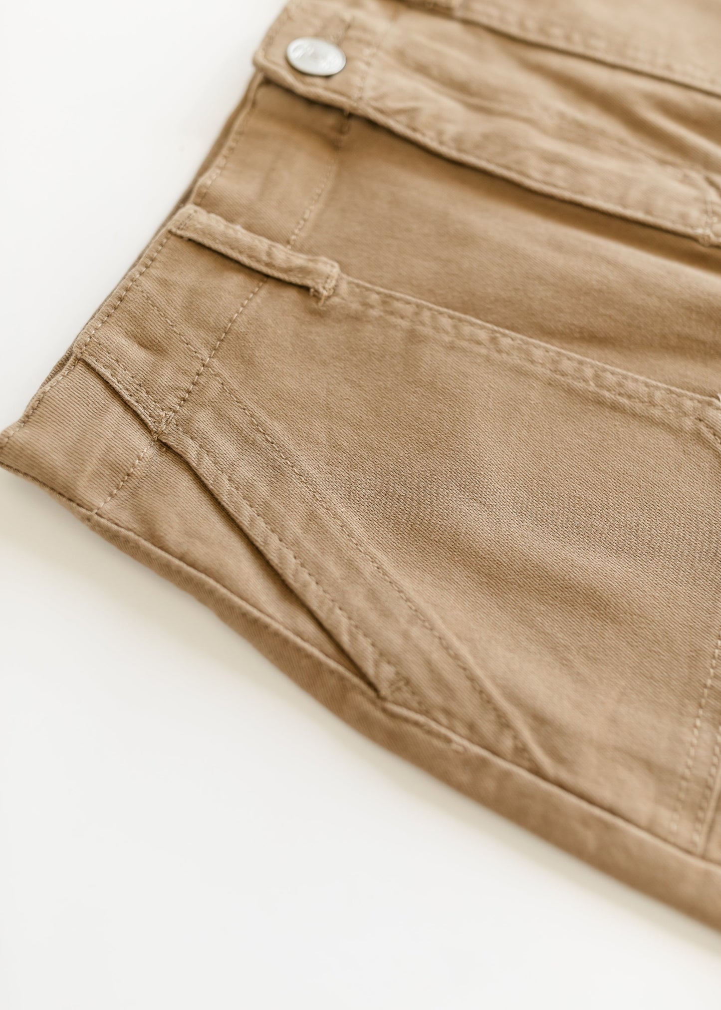Cotton Twill Stretch Midi Skirt Erica