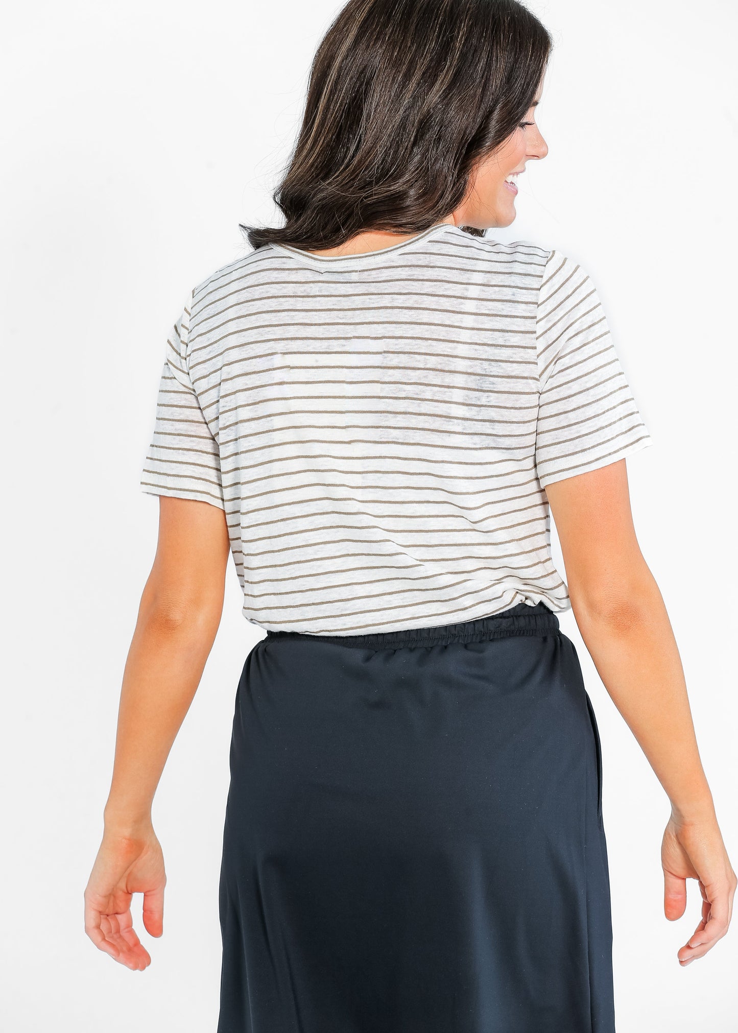 Essential Linen Short Sleeve Tee Lightweight Short Sleeve Tee Inherit Co.