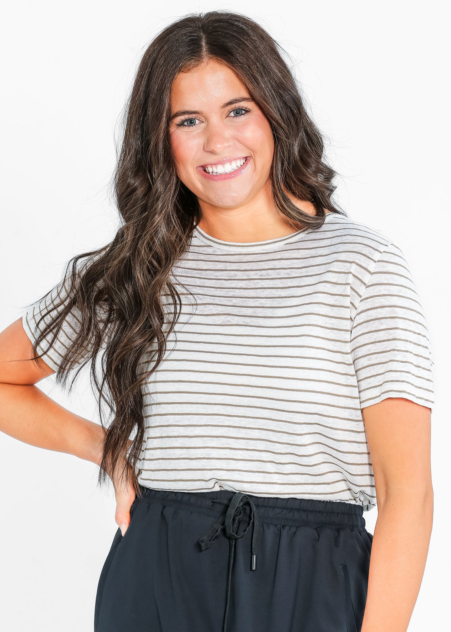 Essential Linen Short Sleeve Tee Lightweight Short Sleeve Tee Inherit Co.