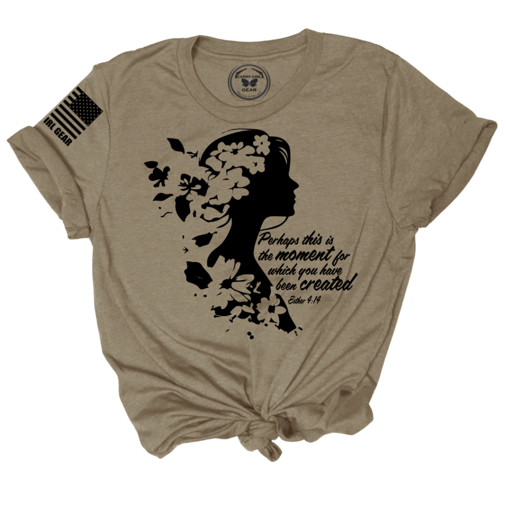 Esther 4:14 Quote Soft Cotton Tee Carry Girl Gear