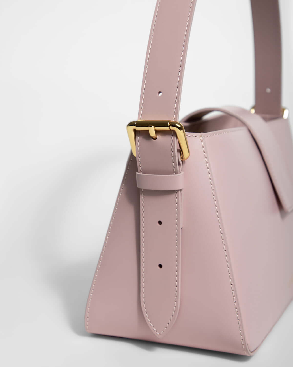 Light Pink Calfskin Hobo Bag BELONA