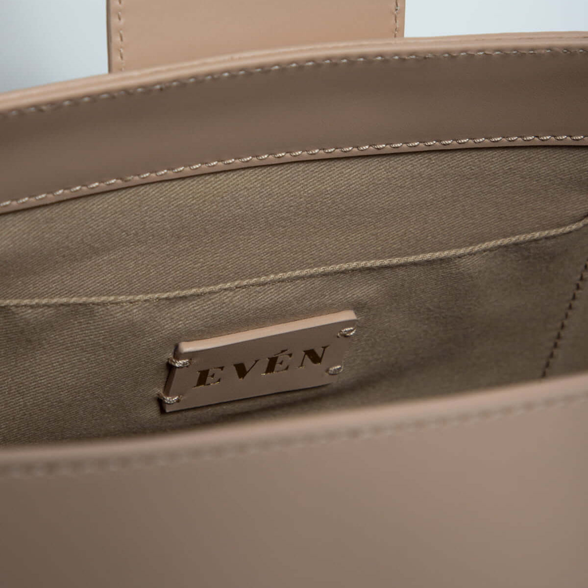 Light Beige Calfskin Leather Hobo Bag BELONA