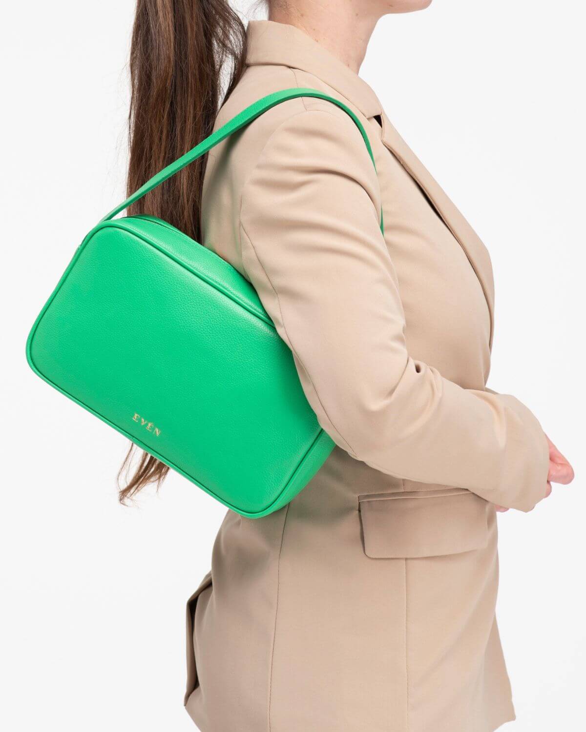 RHEA Green Messenger Bag