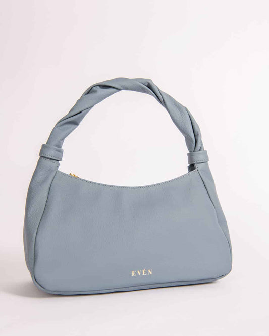 Light Blue Mini Tote Premium Leather Handbag MONNA