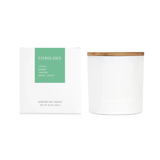 Everglades Citrus Bamboo Jasmine 3 Wick Candle The Roosevelts Candle Co.