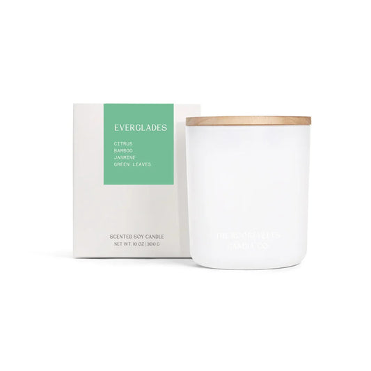 Everglades Citrus Bamboo Jasmine Green Leaves Scented Candle The Roosevelts Candle Co.