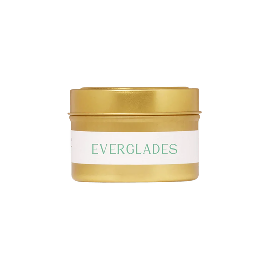 Everglades Citrus Bamboo Jasmine Green Leaves Travel Candle The Roosevelts Candle Co.
