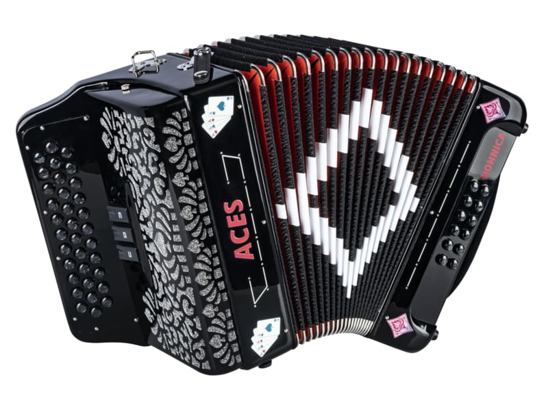 Hohner ACES II 34 Button 3 Switches Diatonic Accordion Key of EAD