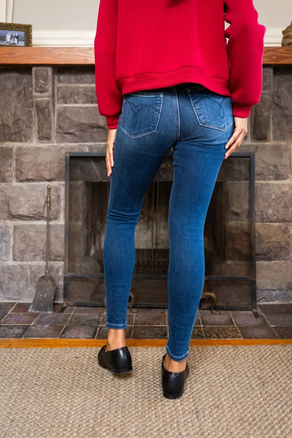 Washed Thermal Skinny Jeans Plus Size Full Size Judy Blue
