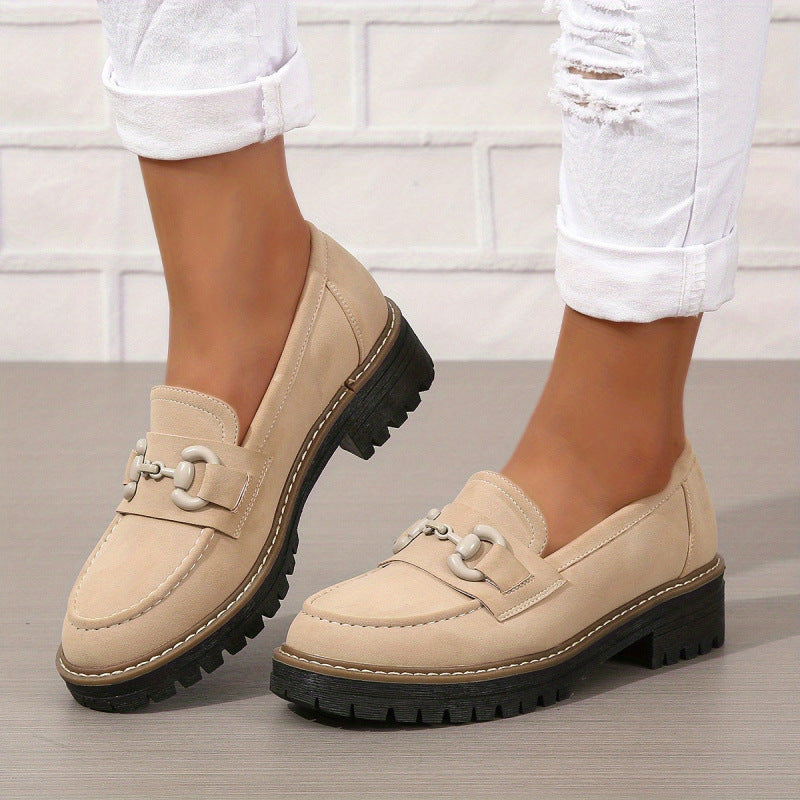 Horsebit Metal Elegant Flat Loafers Women’s Horsebit Loafers