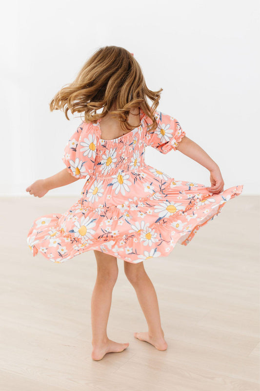 Smocked Ruffle Dress Comfortable Twirl-Worthy Dress Mila & Rose