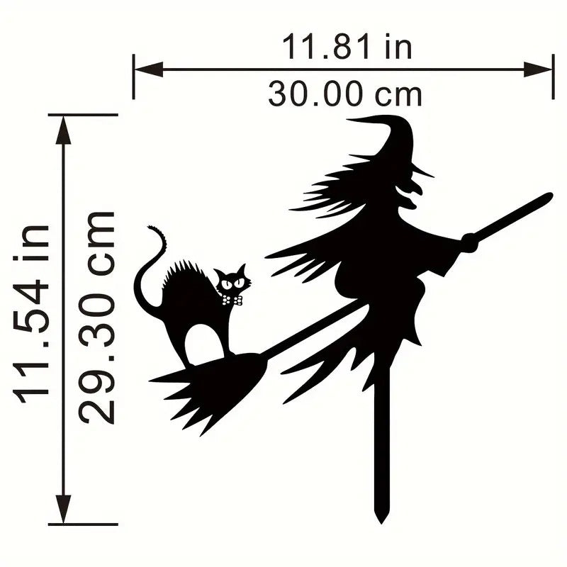 Halloween Witch Iron Floor Outlet Decoration Outdoor Party Supplies