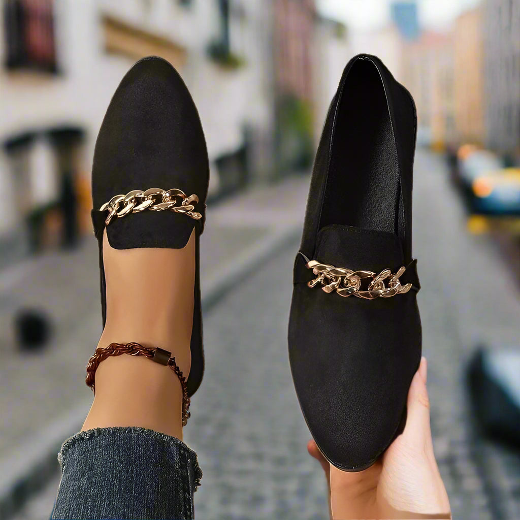 Pointed Toe Chunky Heel Women’s Shoes