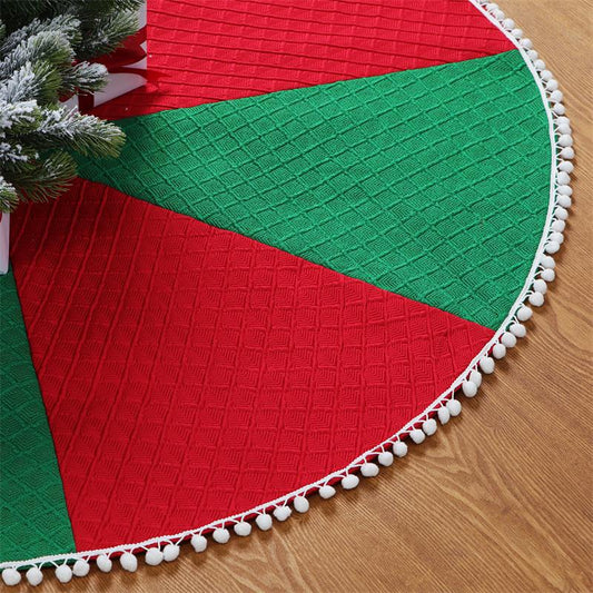 Knitted Non-woven Fabric Christmas Tree Skirt Decorative Product