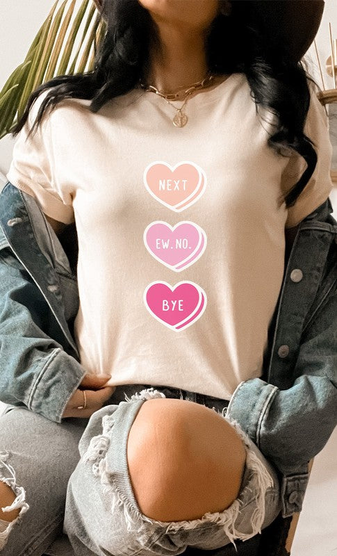 Next Ew No Bye Candy Heart PLUS SIZE Graphic Tee