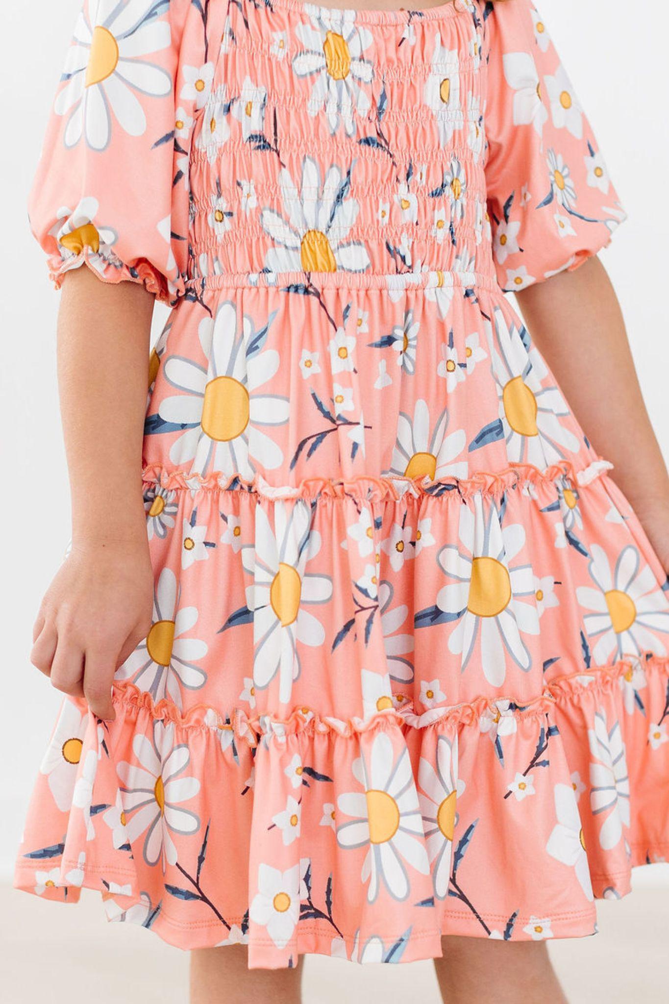 Smocked Ruffle Dress Comfortable Twirl-Worthy Dress Mila & Rose