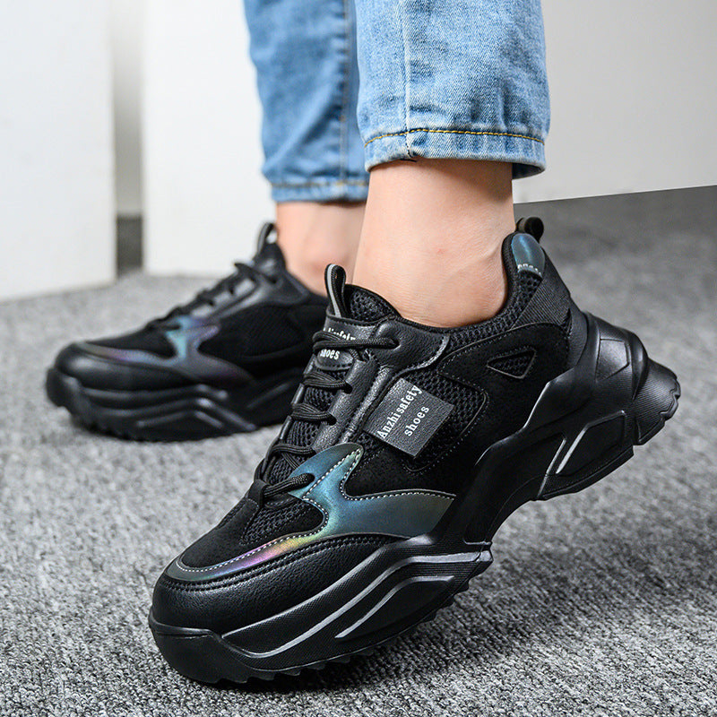 Lightweight Breathable Anti-Smash Work Shoes Women's Safety Sneakers