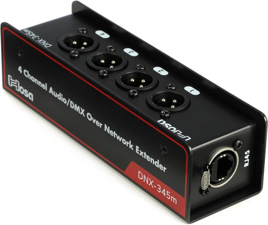 Hosa DNX-345M 4 Channel DMX AES Analog Audio Extender