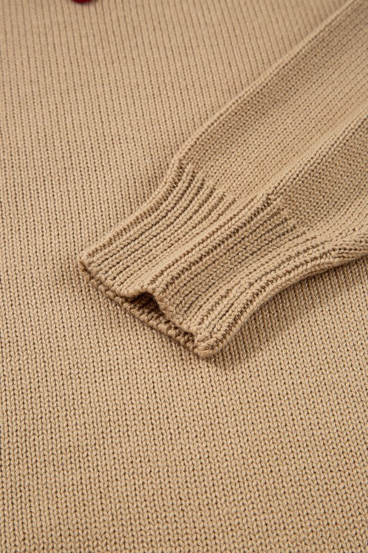 Merry Dot Dolman Sleeve Sweater Soft Knit Sweater