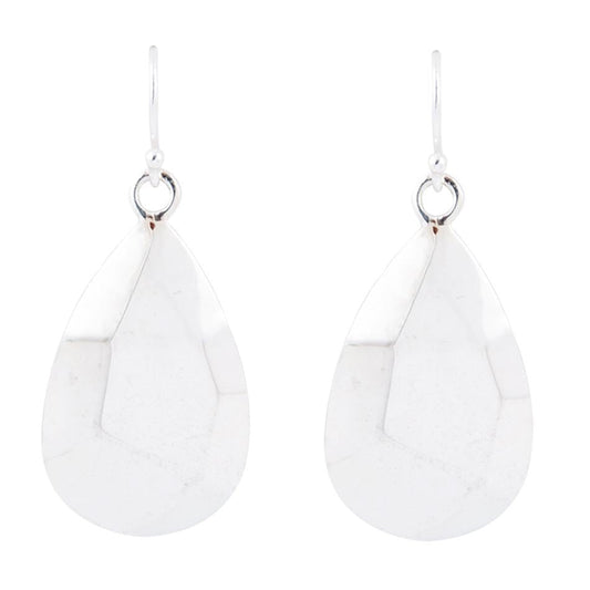 Faceted Sterling Silver Drop Earrings Lightweight Jewelry
