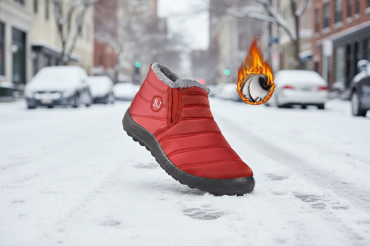 Women’s Warm Padded Lightweight Cotton Boots Non-Slip Outdoor Ankle Boots