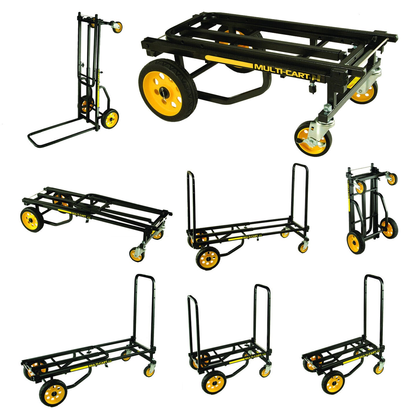 Rock N Roller R8RT Mid 8-in-1 Folding Multi-Cart 500 lb Capacity